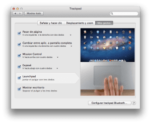 OSX Lion Nuevos gestos en OSX Lion