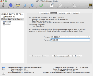 Cloud, Raspberry pi, Time Capsule Utilidad de Discos Mac OSX