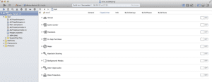 Capabilities en Xcode 5