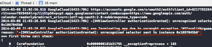 Google Oauth Console Error