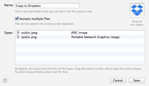 Desarrollo de workflows en Alfred App por @sarofr 10 FileAction