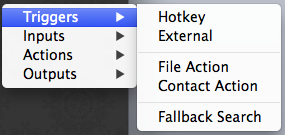 Desarrollo de workflows en Alfred App por @sarofr 2 Triggers