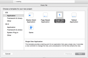 Como crear una App Vacía en Xcode 6.1 1 Single View Application_crear una App Vacía en Xcode 6.1