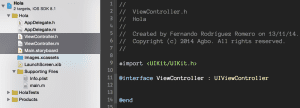 Como crear una App Vacía en Xcode 6.1 3 Tres ficheros que no necesitamos