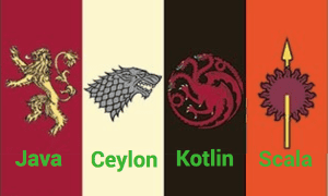 banderas de juegos de tronos con lenguajes de programacion lenguaje kotlin