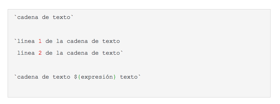 Descubre los Template Literals de ES6 (JavaScript) 3 estructura_template_string_cadena_texto