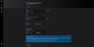 dashboard de Bitcoin