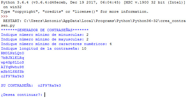Creando generador de contraseñas con Python 6 generador de contraseñas con Python