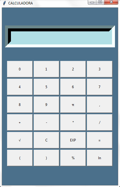 calculadora en Python con interfaz gráfica
