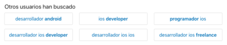 6 Consejos para tu perfil de LinkedIn como programador 3 busquedas-relacionadas-perfil-linkedin-keepcoding