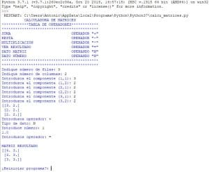 Crea una calculadora de matrices con numpy 5 calculadora de matrices con numpy