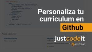 curriculum personalizado en GitHub