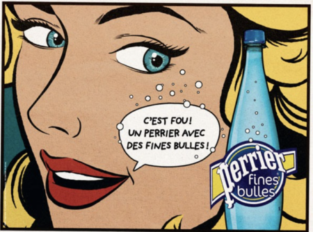 8 artistas que han inspirado campañas de publicidad exitosas 15 Roy Lichtenstein y Perrier
