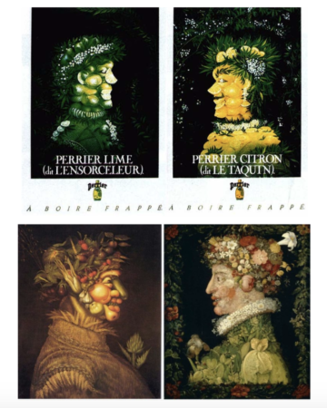 8 artistas que han inspirado campañas de publicidad exitosas 17 Campañas de publicidad de Perrier y Arcimboldo