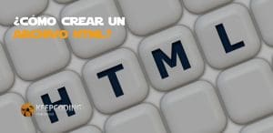 Aquí te explicaremos cómo. puedes crear un archivo HTML para tu desarrollo web