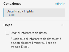 importar datos en tableau