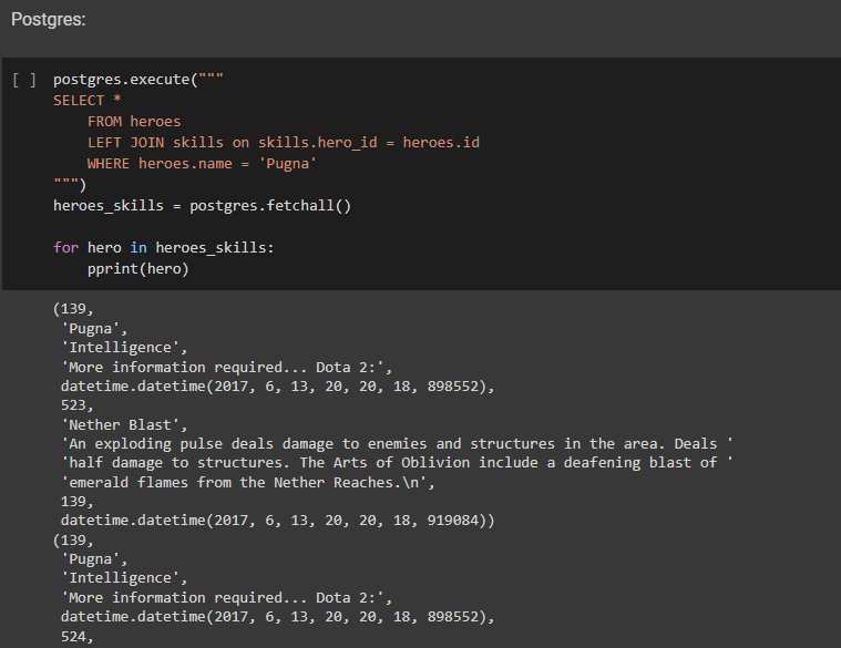 Insertar datos en Postgres y MongoDB 3 Postgres y MongoDB