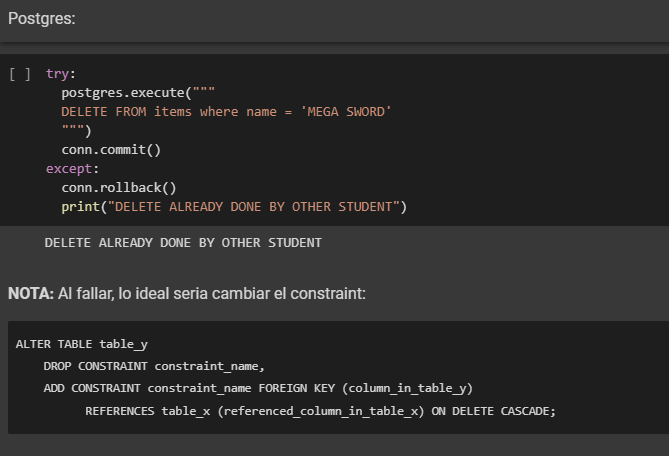 Datos nuevos en Postgres y MongoDB