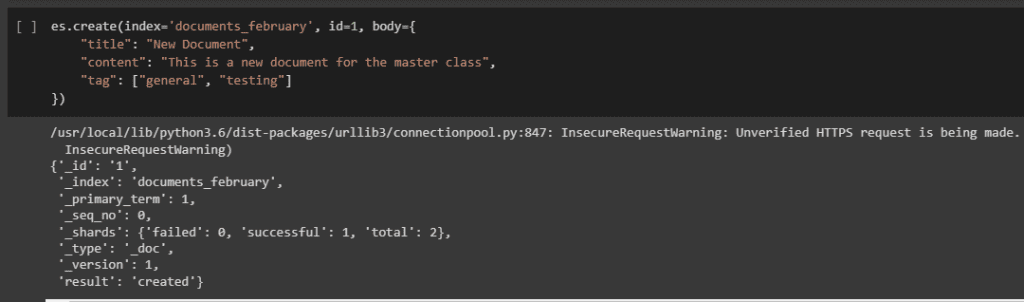 Manejo de documentos en ElasticSearch 1 Manejo de documentos en ElasticSearch