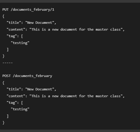 Manejo de documentos en ElasticSearch 2 Manejo de documentos en ElasticSearch