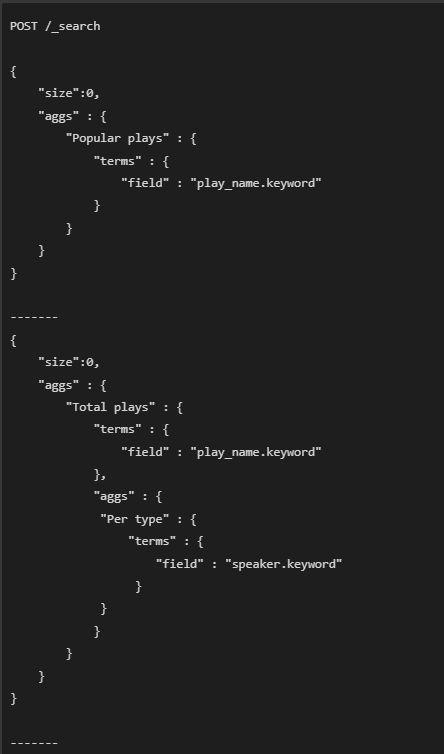 Agregación y Queries complejas en ElasticSearch
