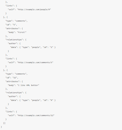 JSON API: ¿qué es y para qué sirve? 3 otro ejemplo de json api