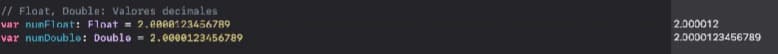 Tipos de datos en Swift 3 Tipos de datos en Swift