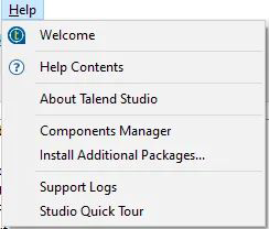 ¿Cuáles son los menús de Talend Open Studio? 3 menús de Talend Open Studio