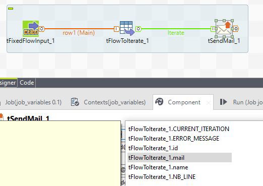 Variables en Talend Open Studio