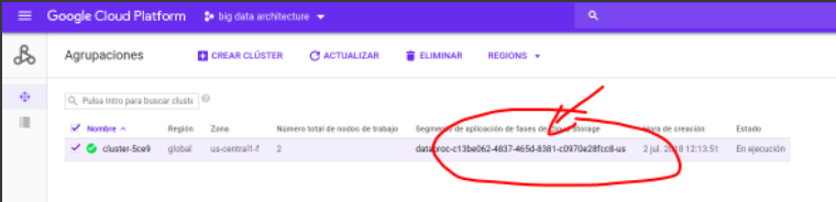 jobs sin comandos a mano en Dataproc