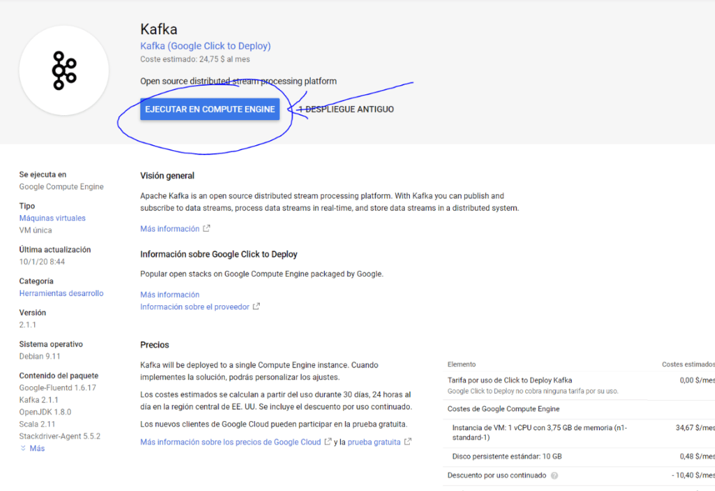 Kafka en GCP con Flume