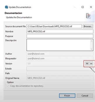 Control de versiones de Talend Open Studio