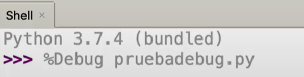 Cómo usar el debugger de thonny