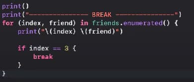 Qué es break y continue en Swift 1 qué es break y continue en Swift