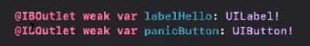 Cómo crear un IBOutlet en Xcode 1 crear un IBOutlet en Xcode