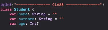 ¿Cómo crear una clase en Swift? 1 crear una clase en Swift
