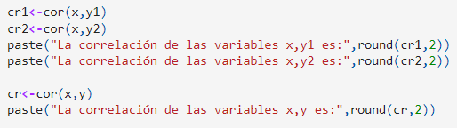 ¿Cuáles son las relaciones entre variables en estadística Big Data? 9 En R se calcula con la función cor(x,y)