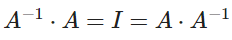 Definición de inversa de una matriz 1 Definición de inversa de una matriz
