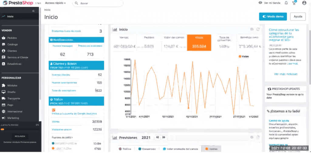 Herramientas de tráfico en eCommerce 1 tráfico en prestashop