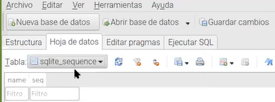 Glosario: 3 elementos de SQLite Browser 1 elementos de SQLite Browse
