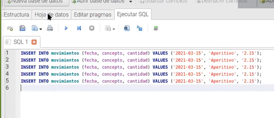 Glosario: 3 elementos de SQLite Browser 3 elementos de sqlite browser