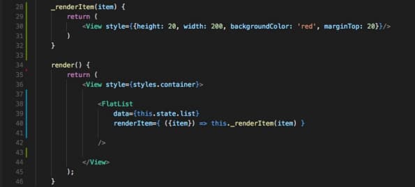 Crear un listado en React Native 1 Crear un listado en React Native