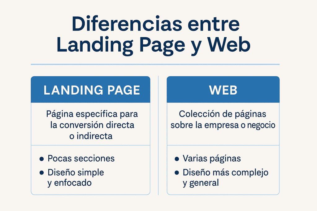 landing page