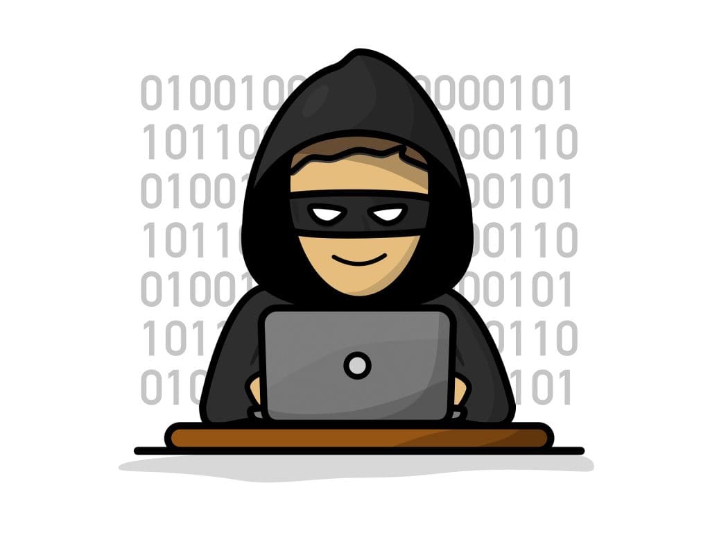 ¿Qué son las quiebras de seguridad? 1 hacker accediendo a una computadora