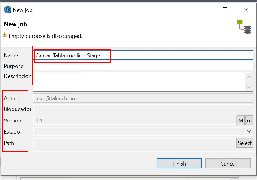 Crear un job en Talend Open Studio 2 job en talend open studio: paso 2