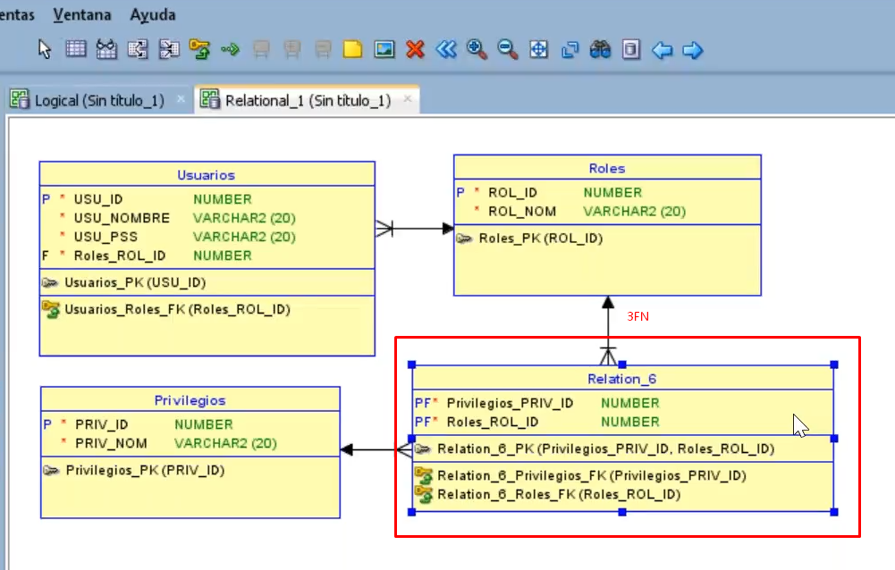 Generar el modelo relacional desde Data Modeler 4 generar el modelo relacional,modelo relacional desde Data Modeler