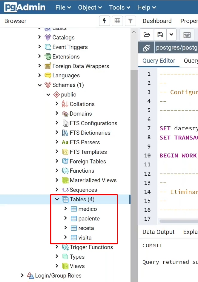 Crear un modelo físico de una base de datos heredada 4 modelo físico de una base de datos heredada: paso 4