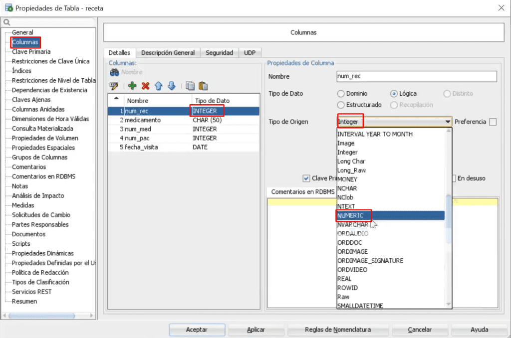 Tipos de datos de base de datos PostgreSQL 3 tipos de datos de base de datos PostgreSQL: paso 3
