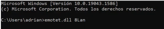 Ejecución con argumentos en el malware