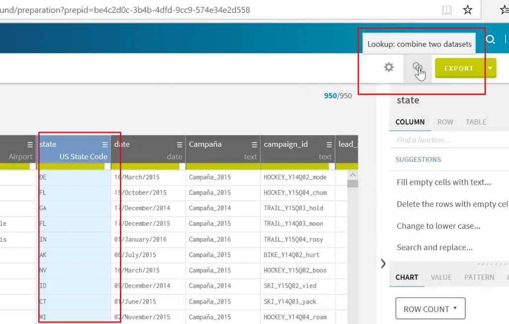 Fusión por lookup en Talend 2 lookup en talend: paso 1